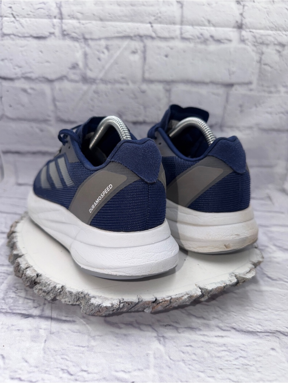 adidas Men's Duramospeed Lightstrike Running Shoes Size 8.5 Blue Gray White - Picture 3 of 8
